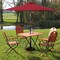 Costway 9FT Patio Solar Umbrella LED Steel Tilt With Crank Blue/Orange/Brige/Tan/Burgundy